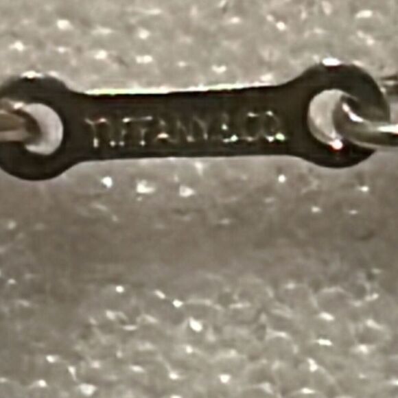 Tiffany & Co Apple Charm Pendant Necklace 16" Silver Chain Luxury Gift Teacher - Picture 6 of 10